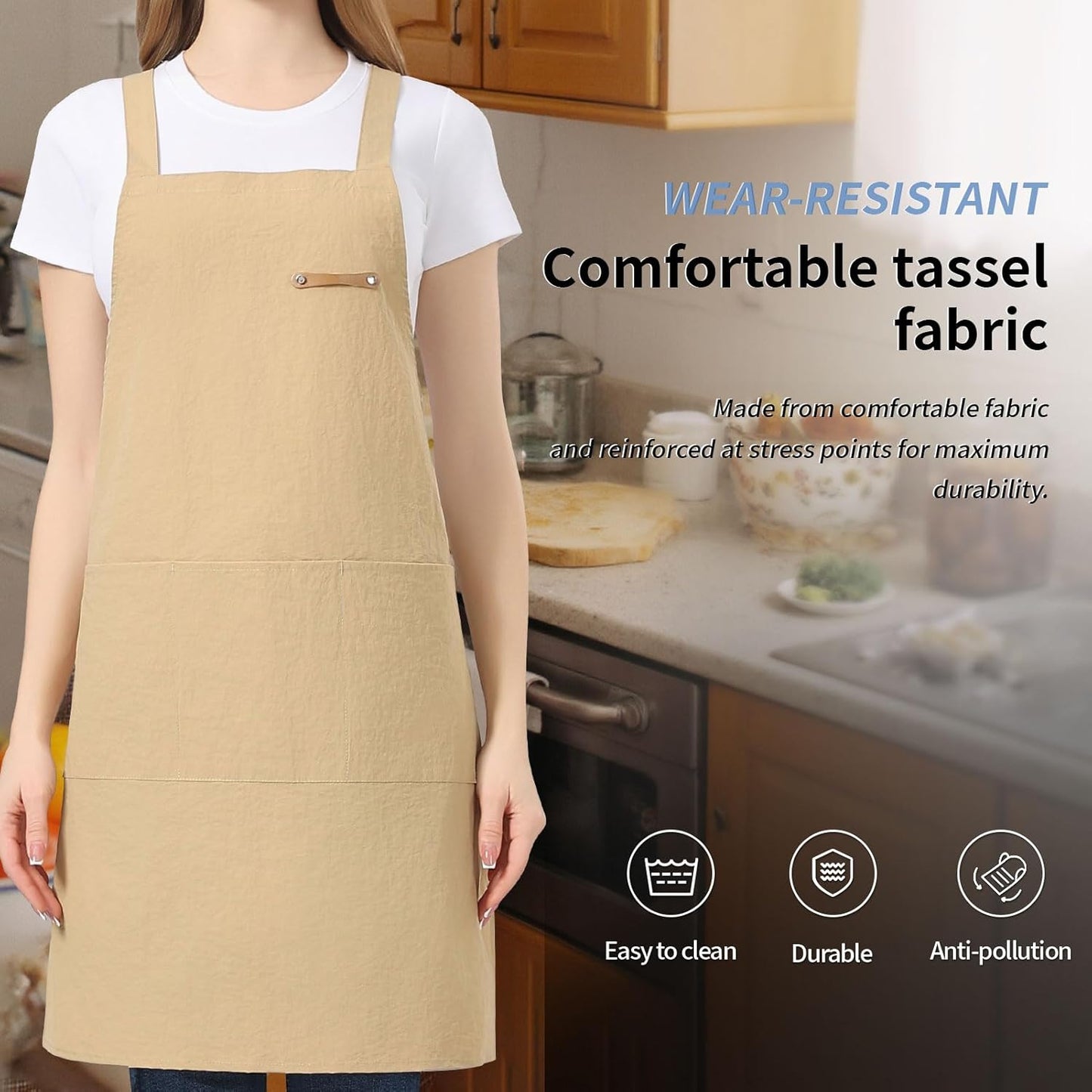Waterproof Multi - Use Aprons with Pockets for Men and Women - Ideal for Cooking, Gardening & Serving