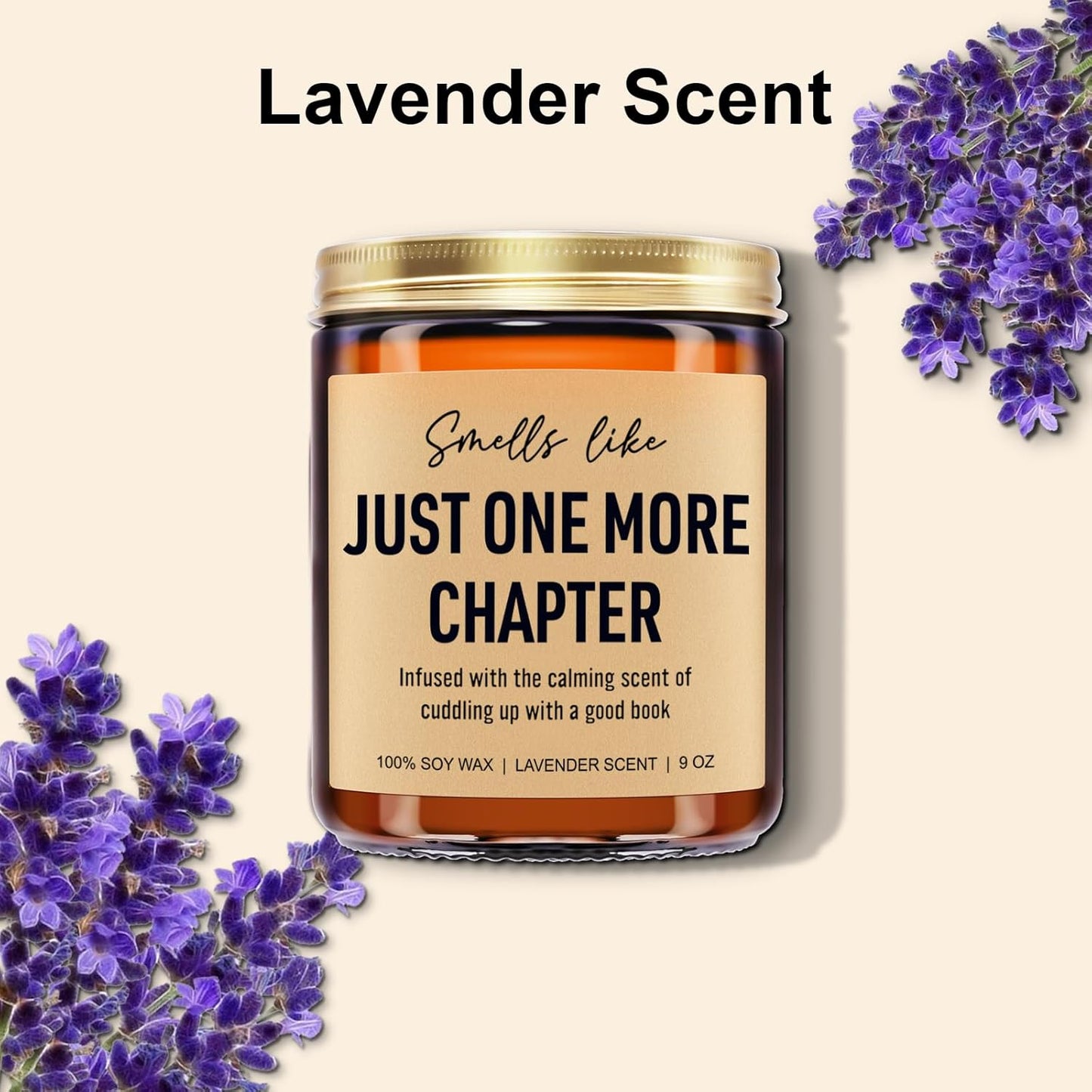 Funny Scented Candle, Book Lovers Gifts, Reading Accessories - Mothers Day, Birthday Gifts for Book Lovers Women, Men, Readers, Librarian, Bookworm, Nerd - Bookish Club Presents - 9 oz