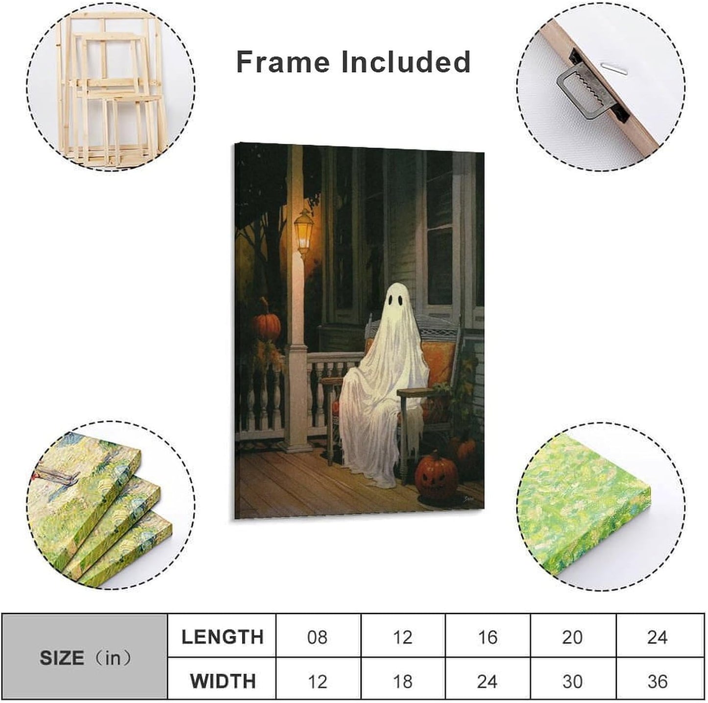 Dark Funny Ghost Bathroom Reading Halloween Classic Movie Posters At Room Aesthetic Posters Cool Canvas Art Poster And Wall Art Picture Print Modern Family Bedroom Decor Posters 24x36inch(60x90cm)