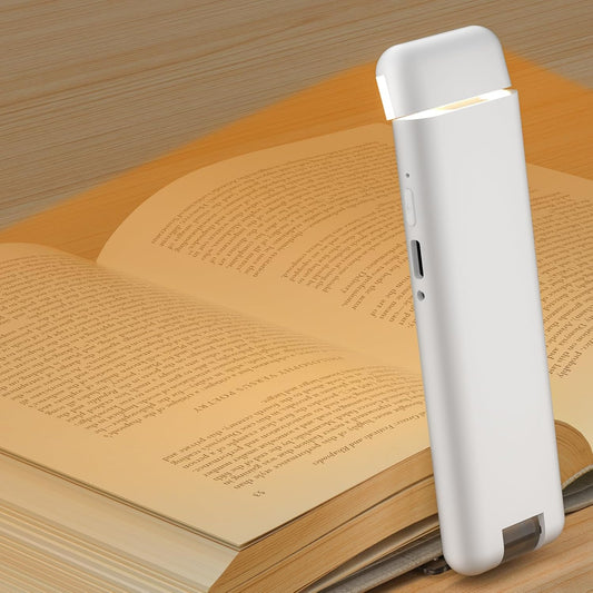 Reading Light,Rechargeable Book Light for Reading in Bed,Upgraded Portable Clip-on LED Bookmark Lamp with Damping Hinge,Long Lasting,3 Colors&5 Brightness&Timer for Book Lovers,Kids(White)