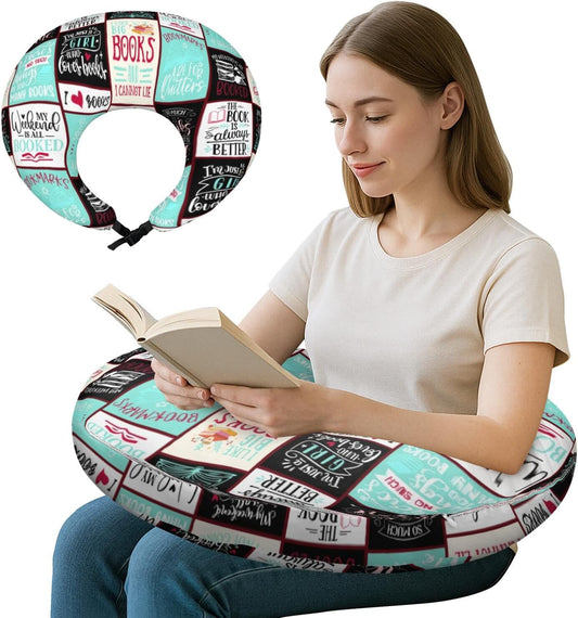 Queen Hero Lap Pillow for Reading & Gaming Lap Desk Pillows for Crocheting & Crafting with Elbow & Arm Support Cushion for Ergonomic Use on Bed and Couch
