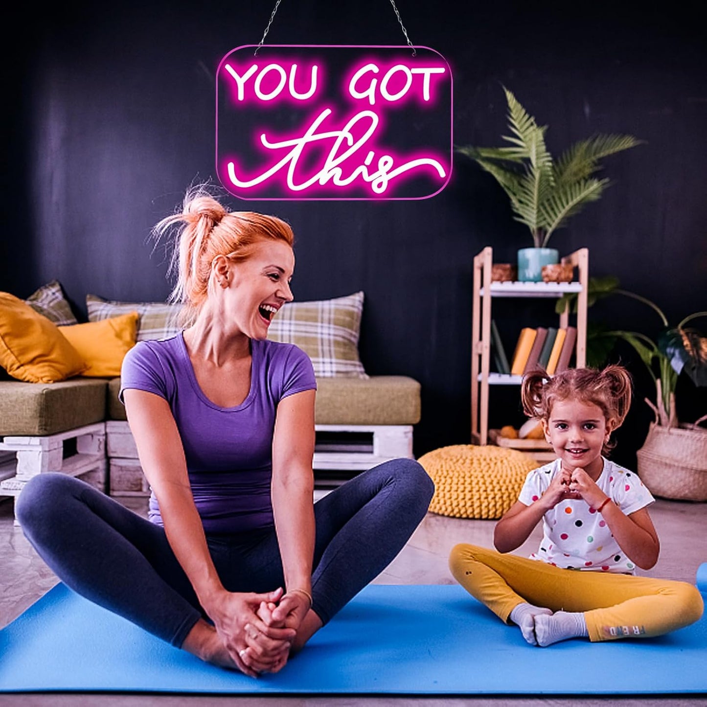 You Got This Neon Sign,You Got This Sign,You Got This Wall Decor, Led Pink Quotes Motivational Neon Sign for Gym,Office Teamwork,Home Family Sayings,Christmas Gifts 16.1 * 10.4Inch