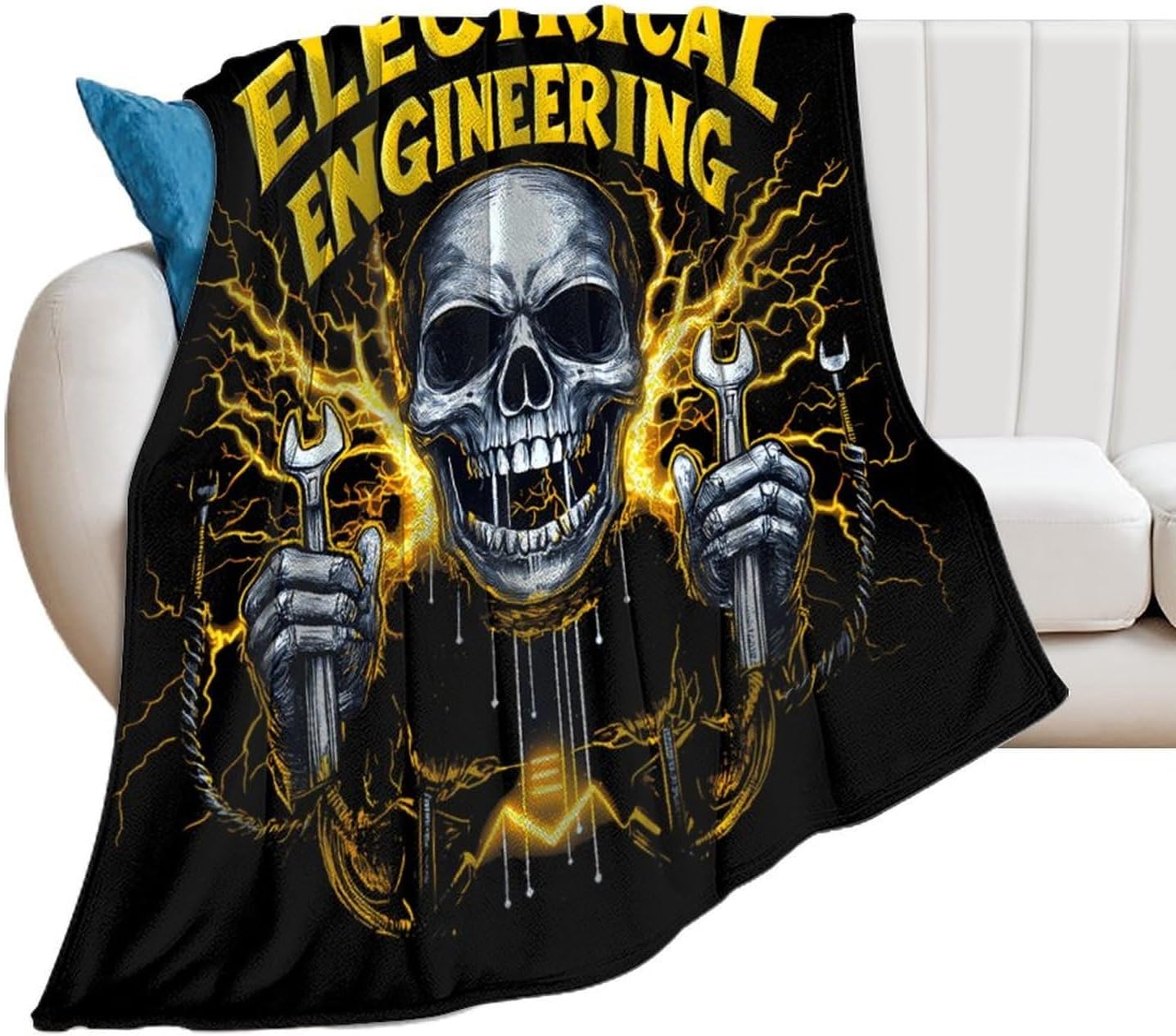 Electrical Engineering Throw Blanket Fleece Blankets Soft Flannel for Couch Bed Pet Decorative Warm