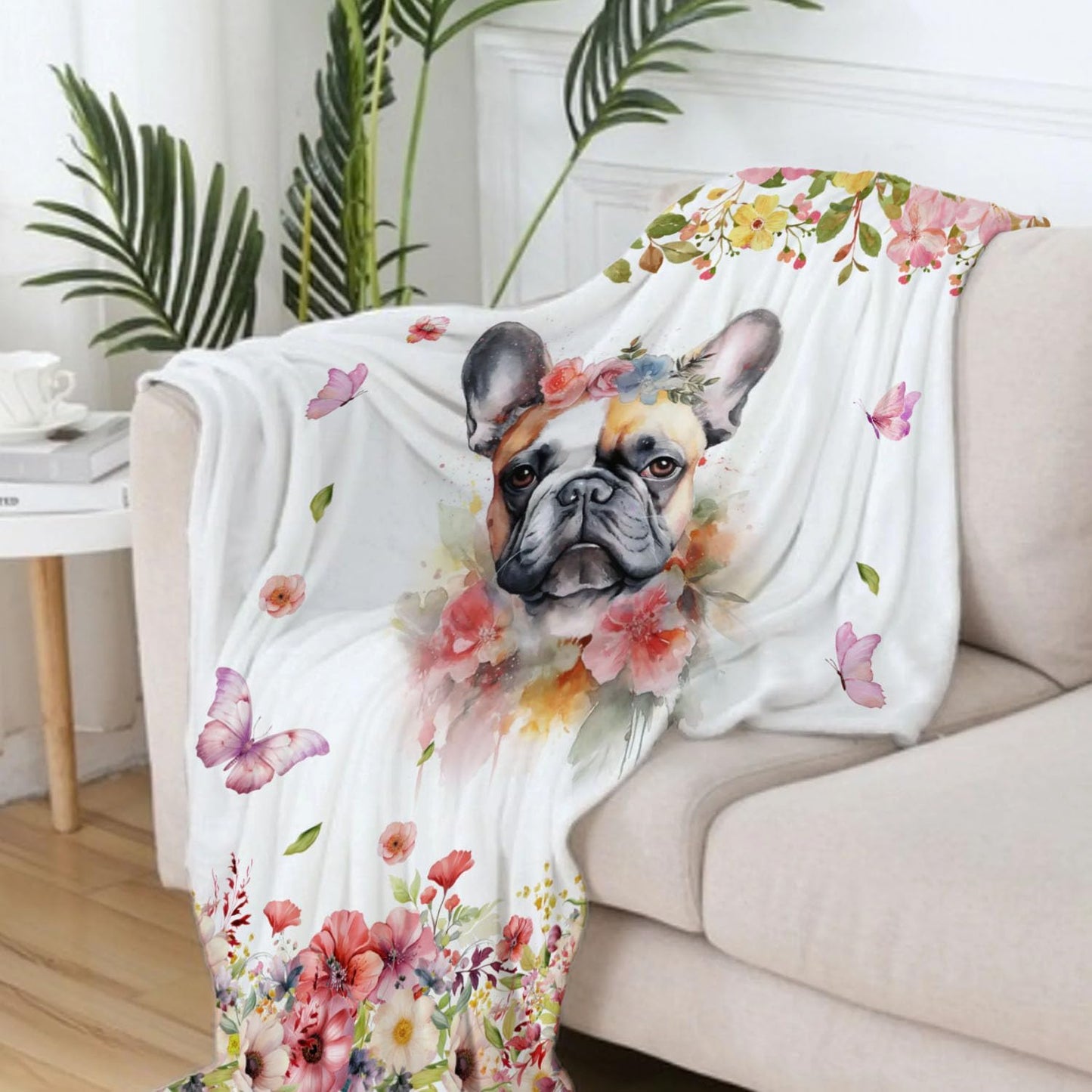 French Bulldog Blanket for Dog Lovers,Super Soft Throw Blanket for Girl Gift Ideas (French Bulldog, 50 * 60in)