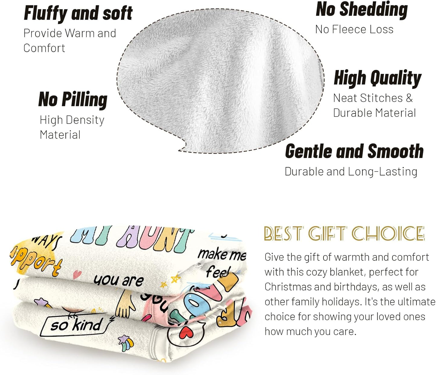 Aunt Gifts, Aunt Blanket, Aunts Birthday Gifts, Gift for Aunts from Niece Nephew, Best Auntie Ever Present Ideas for Christmas Mothers Day, to My Auntie Throw Blanket 60”x50”