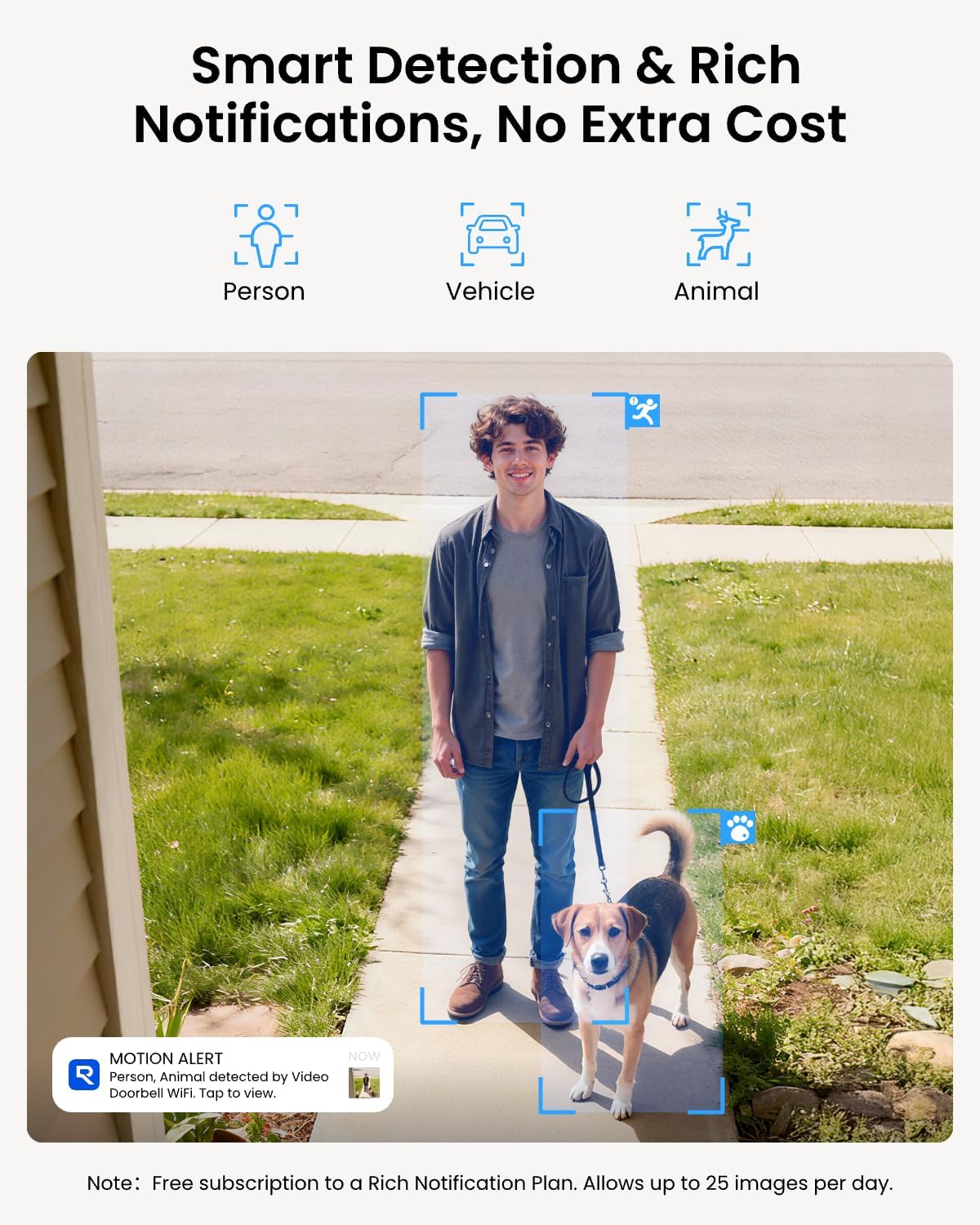 REOLINK Video Doorbell WiFi Camera - Wired 2K Outdoor, 5G&2.4G WiFi, 4:3 Wide View Angle, Smart Detection, Local Storage, No Subscription Front Door Home Security, Customized Chime V2