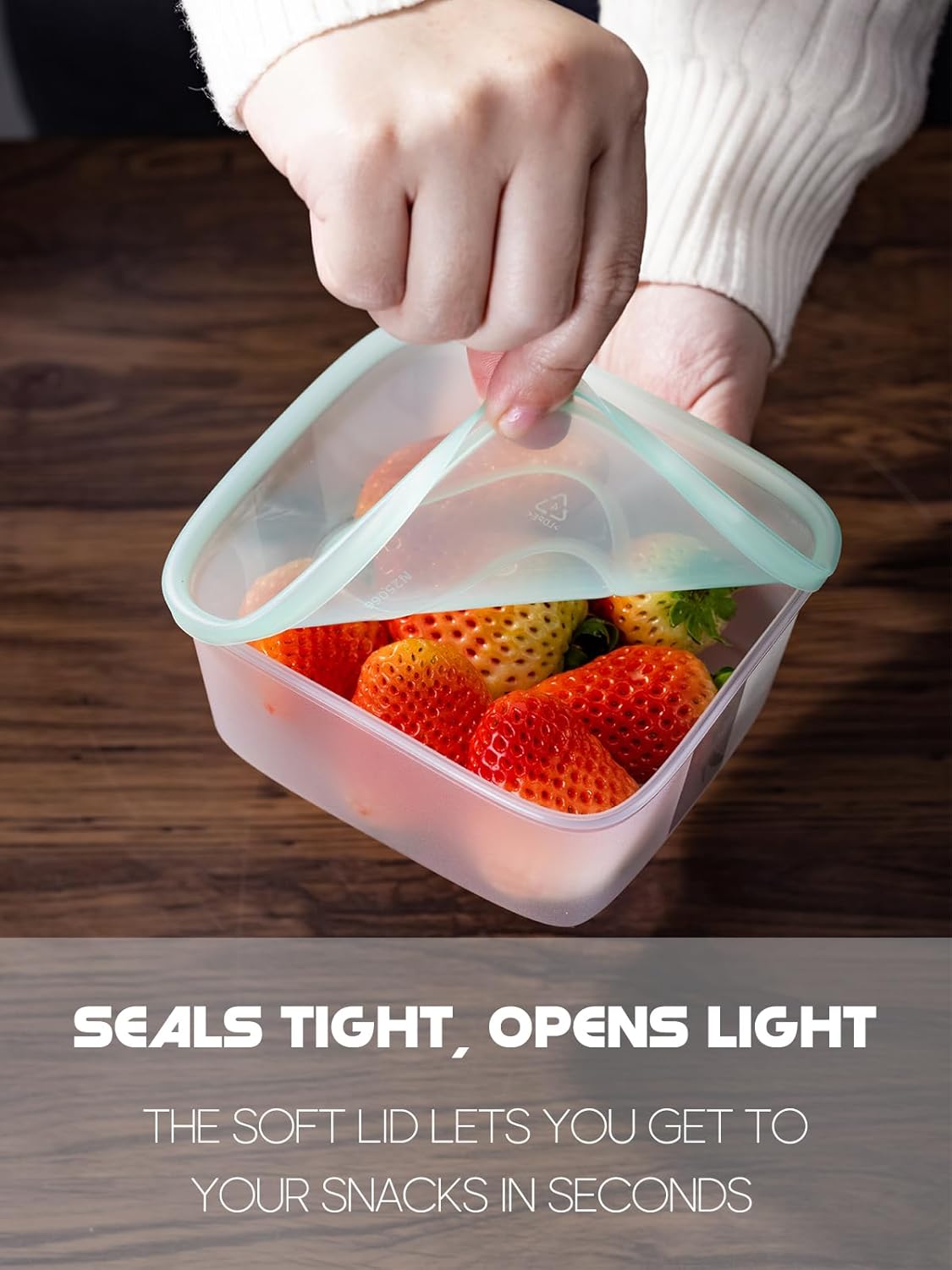 LivLab Mker 40 PCS Meal Prep Containers with Lids - Freezer Food Storage Containers Bpa-Free Reusable Lunch Boxes for Leftovers, Salad, Fruits, Snack - 20 Sets | 20 fl oz | 2.5 Cups