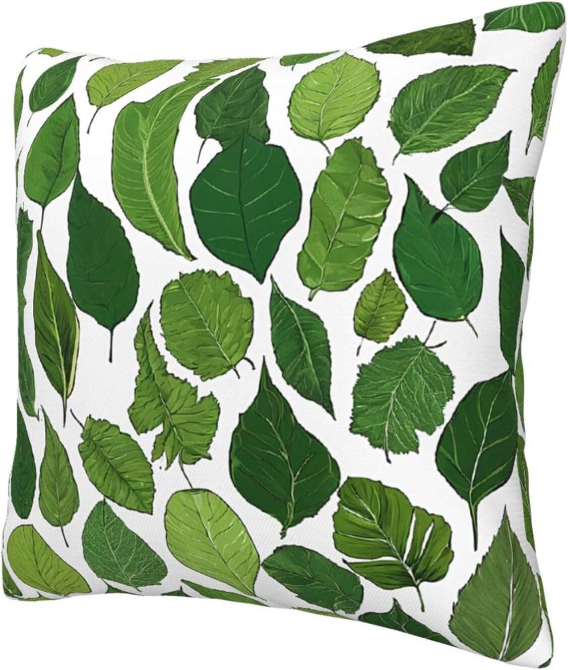 All-Season Square Pillow Covers 18"X18", Banana Palm, Decorative Throw Pillow Covers for Sofa Bed Couch, Hidden Zipper Cushion Cover, Square Lumbar & Accent Pillowcases for Home Decor