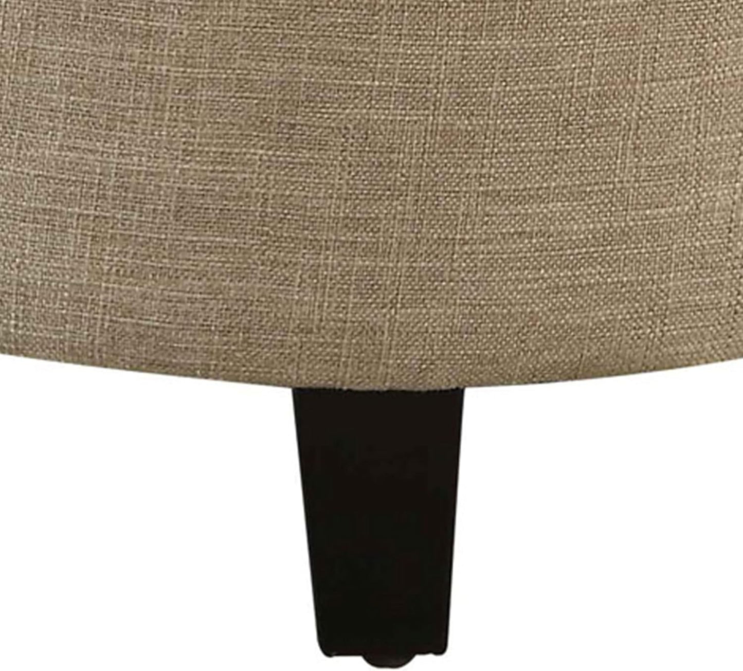Convenience Concepts Designs4Comfort Storage Ottoman, Tan Fabric