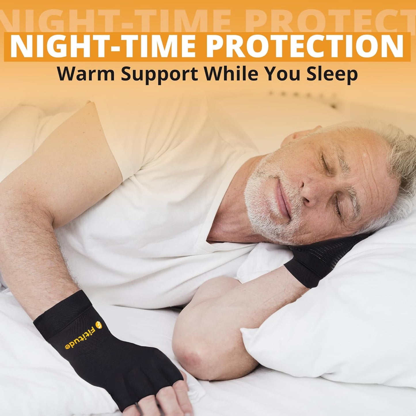 Fititude: Copper Infused Compression Gloves Half Finger | Helps Recovery from Arthritis, Swelling, Joint, Hand Pain Relief