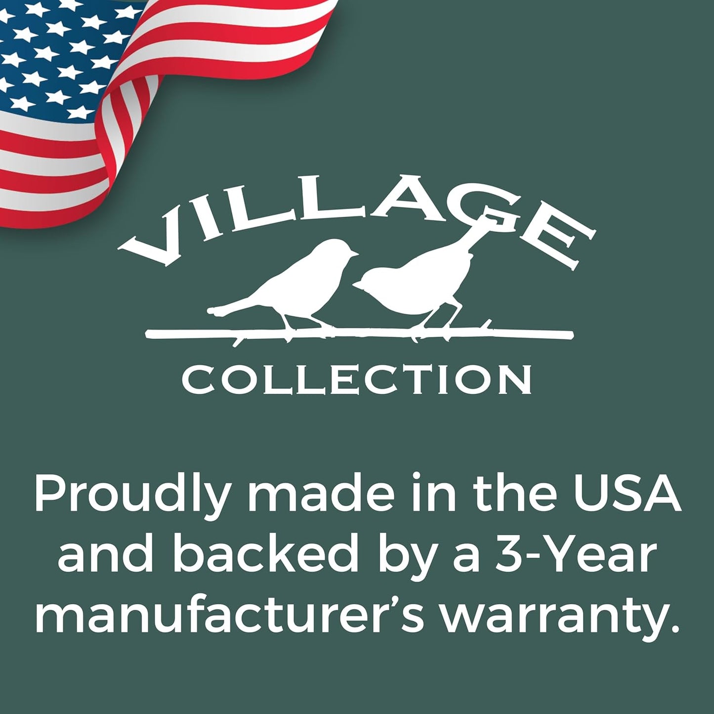 North States Village Collection - Antique Store Birdfeeder for Outdoors, Holds 6.5 Lbs of Seed in Green