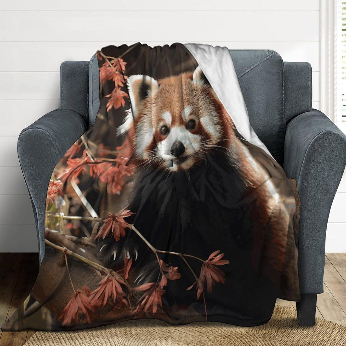 Red Pandas Blanket Super Soft Lightweight Throw Blanket Cute Cozy Warm Bed Blanket Decorative Fuzzy Blanket All-Season Home Decor Gift for Sofa Couch Living Room 40"*50" （100 * 130cm）