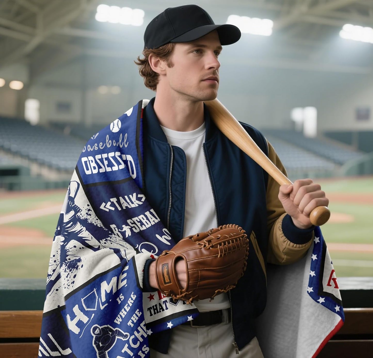 Baseball Gifts Blanket 60"x50", Baseball Gifts for Boys 8-12, Baseballs Gift Decor for Kids Men, Baseballs Coach Present, Cool Presents for Base-Ball Players Lovers Throw Blankets
