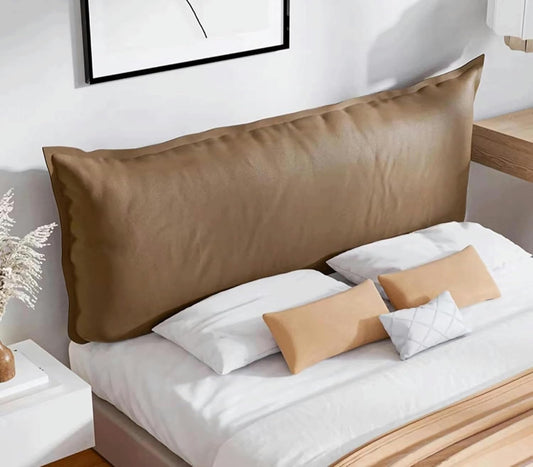 Wedge Body Positioners Pillow Reading Bedrest Throw Pillows Large Bolster Headboard Back Support Lumbar Cushion Pillow for Daybed with Wipeable(Size:with headboard35.4/90cm,Color:C)