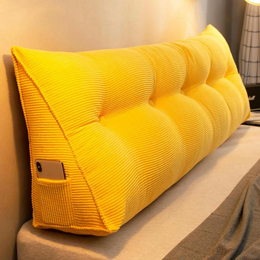 Triangular Headboard Pillow Queen Reading Wedge Pillow Solid Color Bed Cushion Queen Cushion Headboard Backrest Wedge Pillow Neck and Lumbar Support Dorm Sofa Bed Full Size