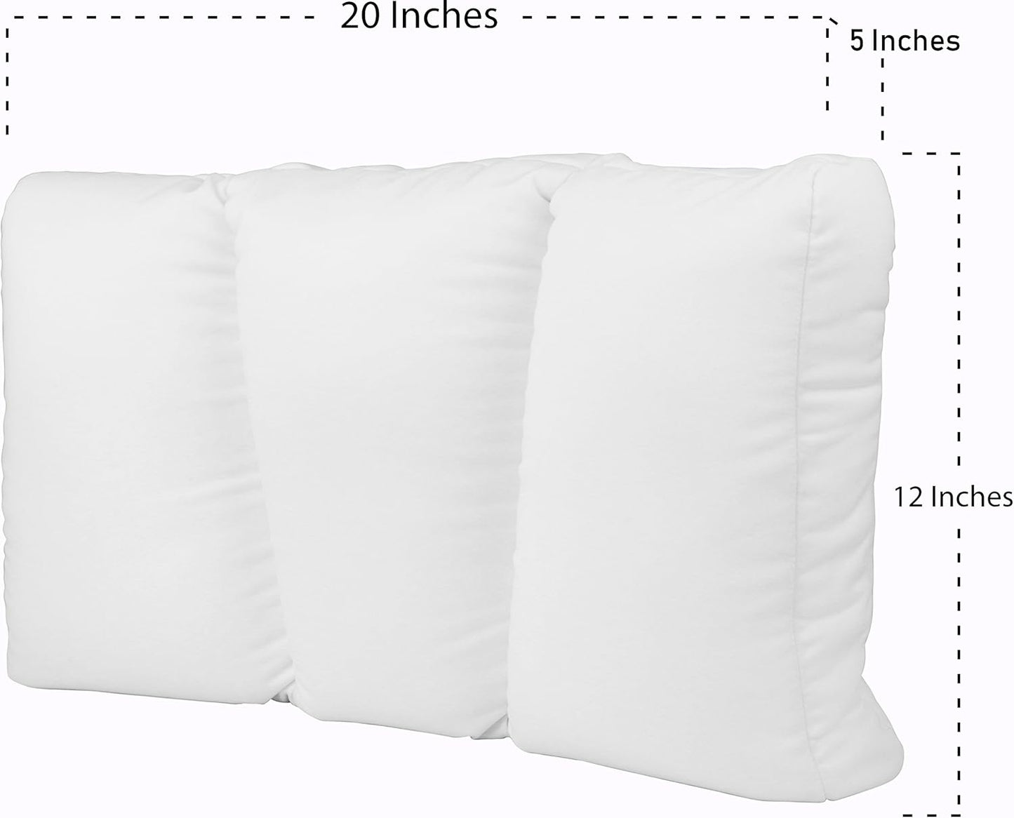 Deluxe Comfort MicroBead Cloud Pillow - Feels Like Sleeping on a Cloud with a Firm Hold - Contour Cloud Pillow to Keep Your Head In Place - Removable Zipper Cover - Bed Pillow (20.5L x 12.5W x 5H), Small
