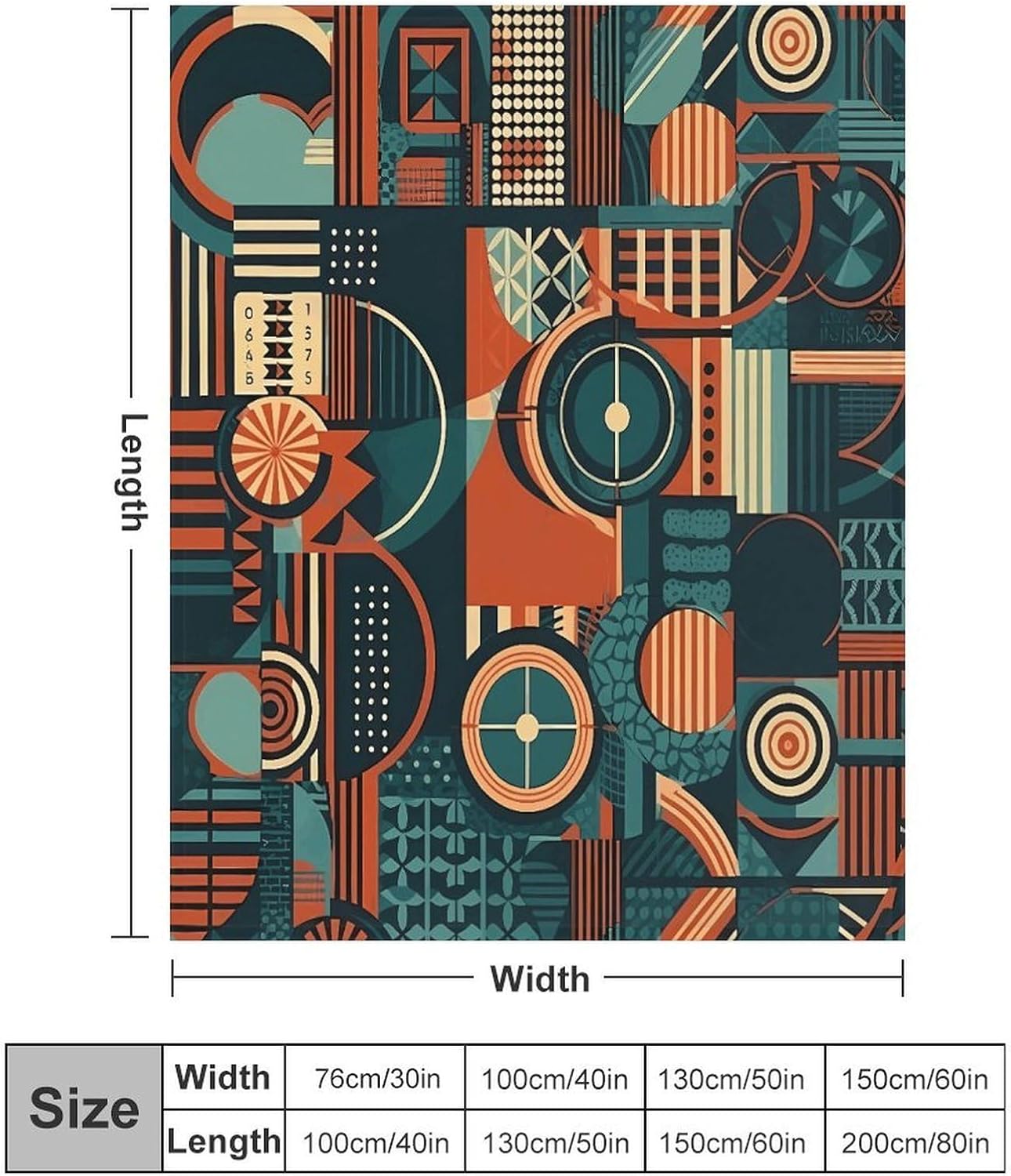 Patterns with Different Shapes Throw Blanket for Couch Super Soft Warm Lightweight Throw Blankets Cozy Flannel Bed Blanket Cute Decorative Blankets for All Seasons Home Decor Gift 50"*60"（130*150cm）