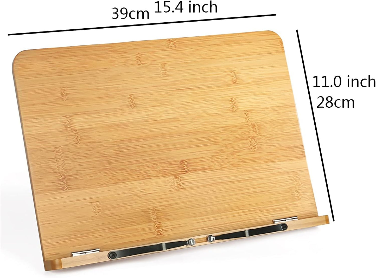 Book Stand Book Stand with Clip Reading Stand for Desk Adjustable Foldable Cookbook Recipe Textbooks Document Holder for Kitchen Library (Size : L-Large) ()