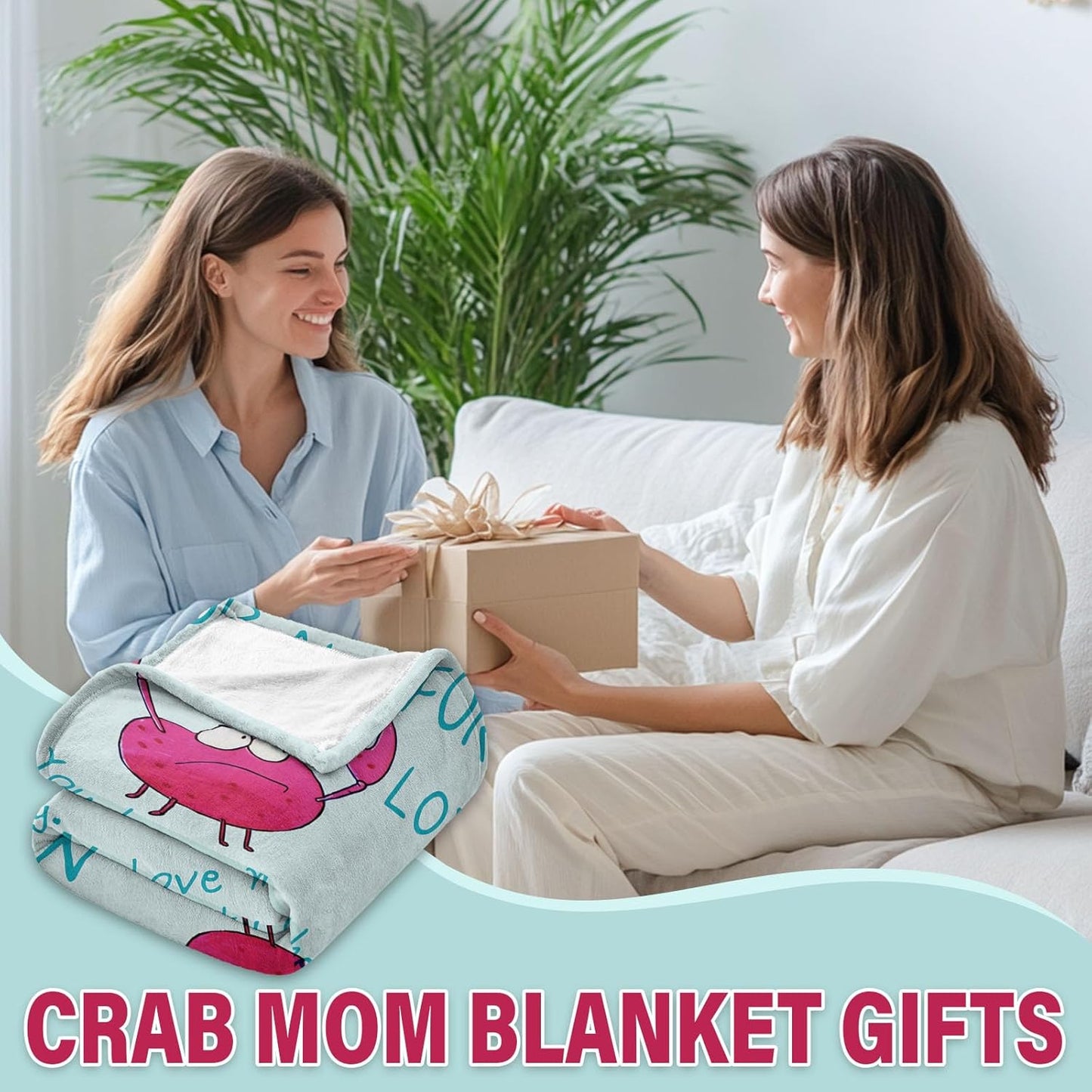 Gifts for Mom, Birthday Gifts for Mom from Daughter, Mother Gifts for Mothers Day Christmas Valentines Day, Soft Throw Blanket from Son for Sofa Couch 50" x 60"