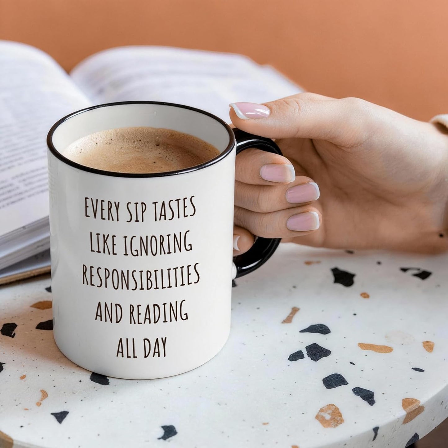 Book Coffee Mugs for Readers Bookworms(11oz) - Gifts for Book Lovers on Birthday Valentine's Day Christmas - Book Mugs for Book Lovers - Book Club Gifts for Women