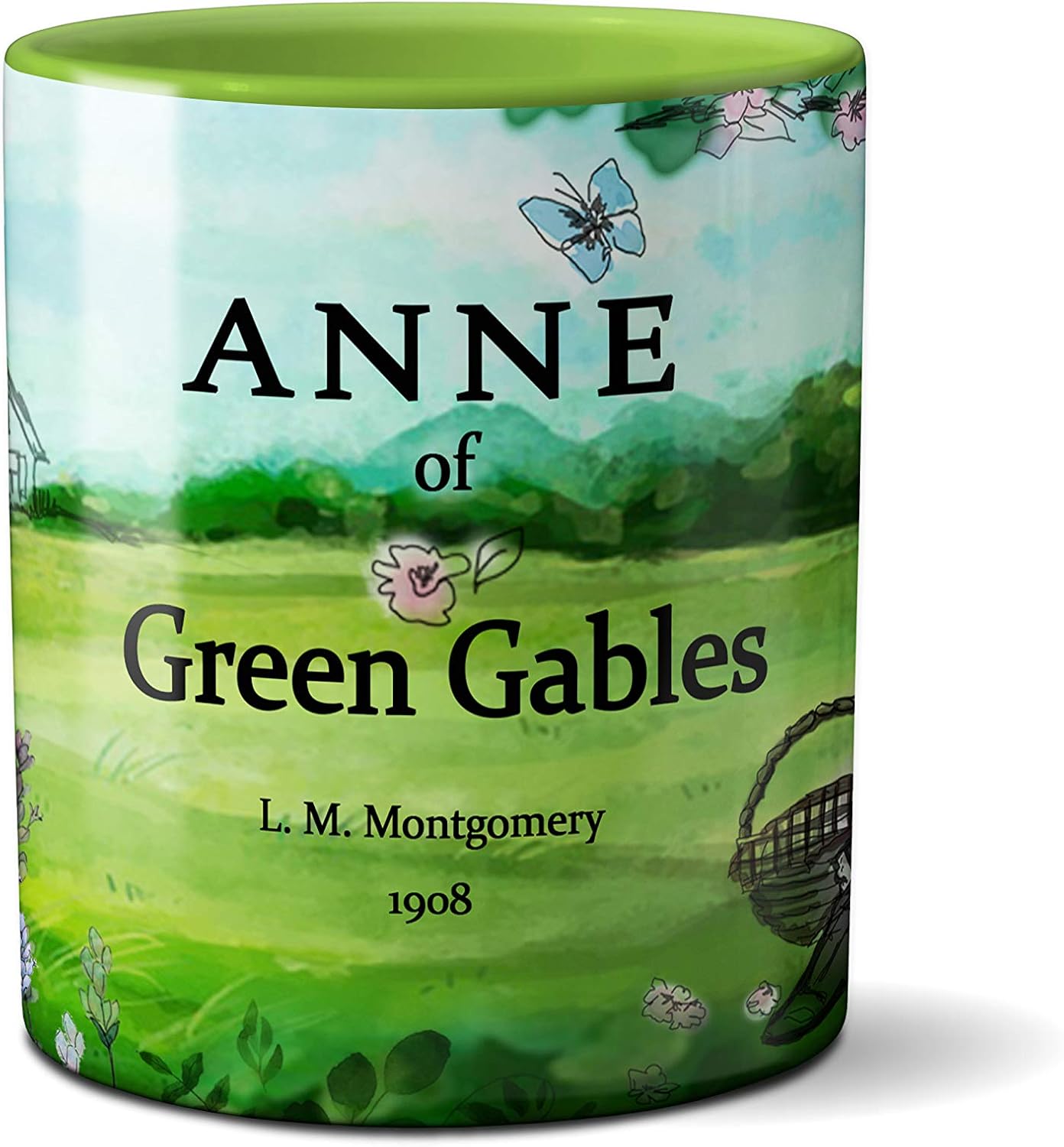 Anne of Green Gables by Lucy Maud Montgomery Coffee Mug With Book Design, Literature Lover Gift