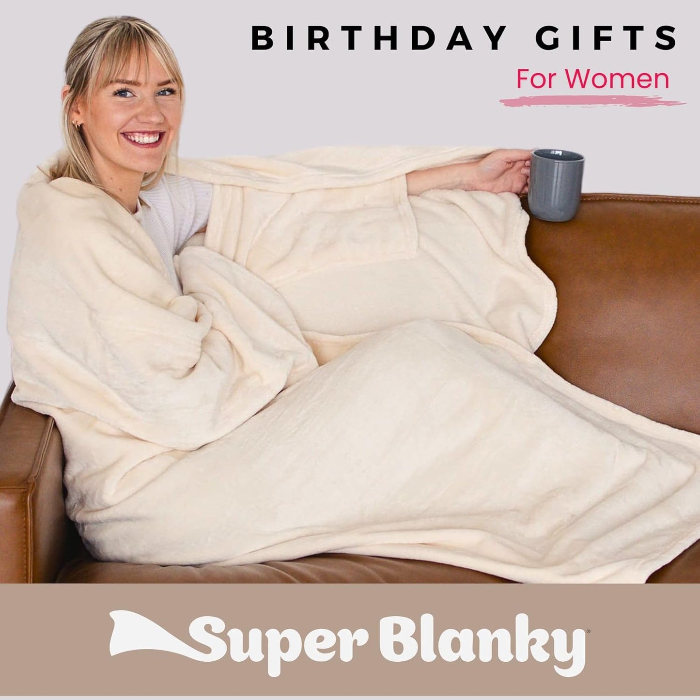 Wearable Blankets for Women, Adult Wearable Blanket Men, Mother's Day Gifts for Her, Wife Birthday Gift Ideas
