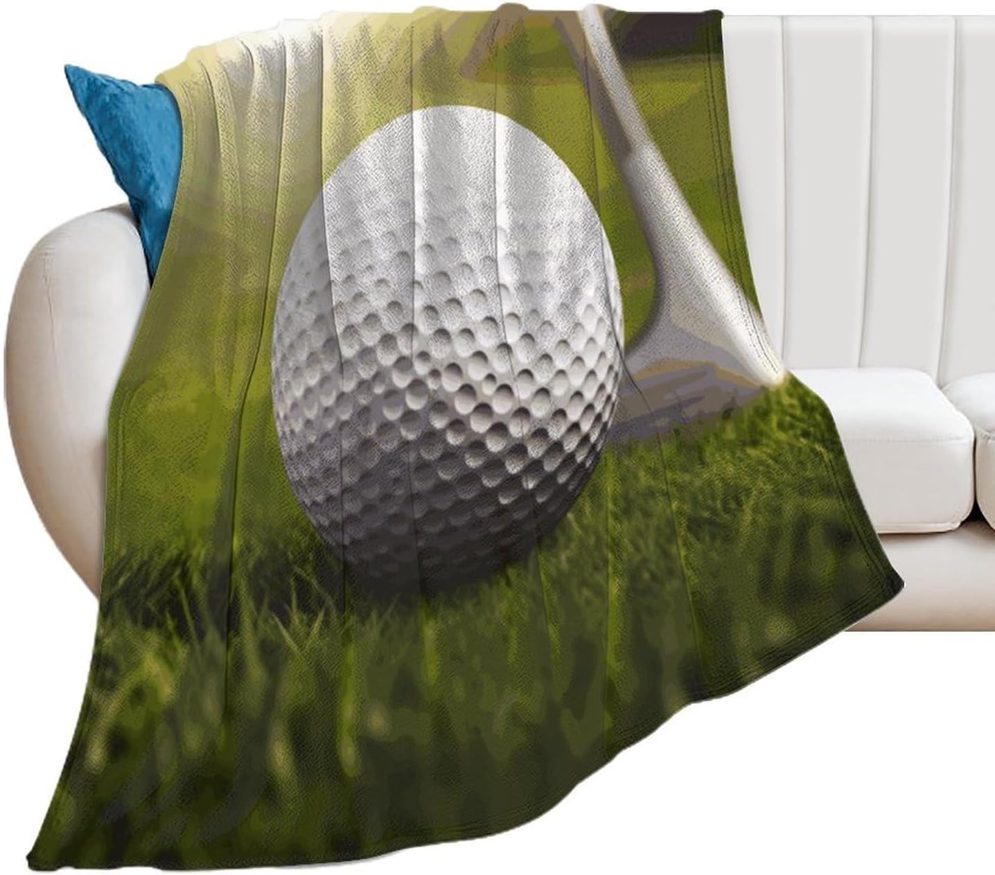 Sport Golf Ball Blanket Super Soft Lightweight Throw Blanket Cute Cozy Warm Bed Blanket Decorative Fuzzy Blanket All-Season Home Decor Gift for Sofa Couch Living Room 60"*80"（150 * 200cm）