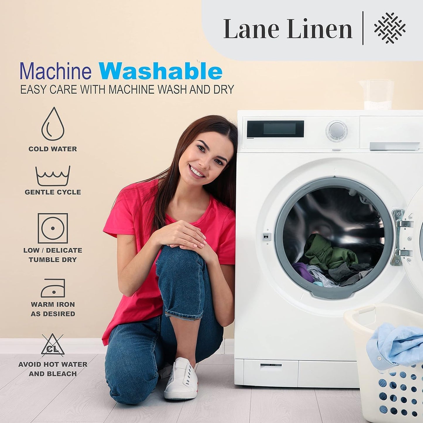 LANE LINEN Blankets King Size 100% Cotton Bed Blanket - Oversized, Soft & Thick Blanket for Year-Round Use (90"x108") - Perfect for Reading in Bed, Watching TV, Afternoon Naps & Relaxing - Silver