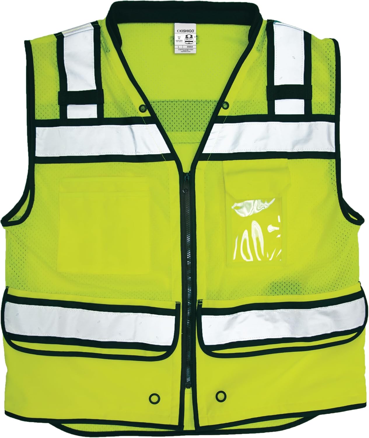 Kishigo Unisex High Visibility Reflective High Performance Surveyors Vest S5004