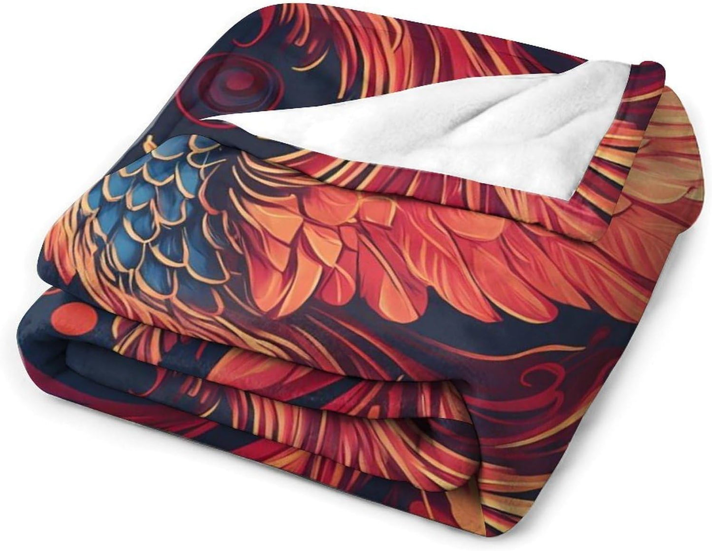 Phoenixes Throw Blanket for Couch Bed Plush Cozy Fuzzy Flannel Blanket for All Season 40"x50"