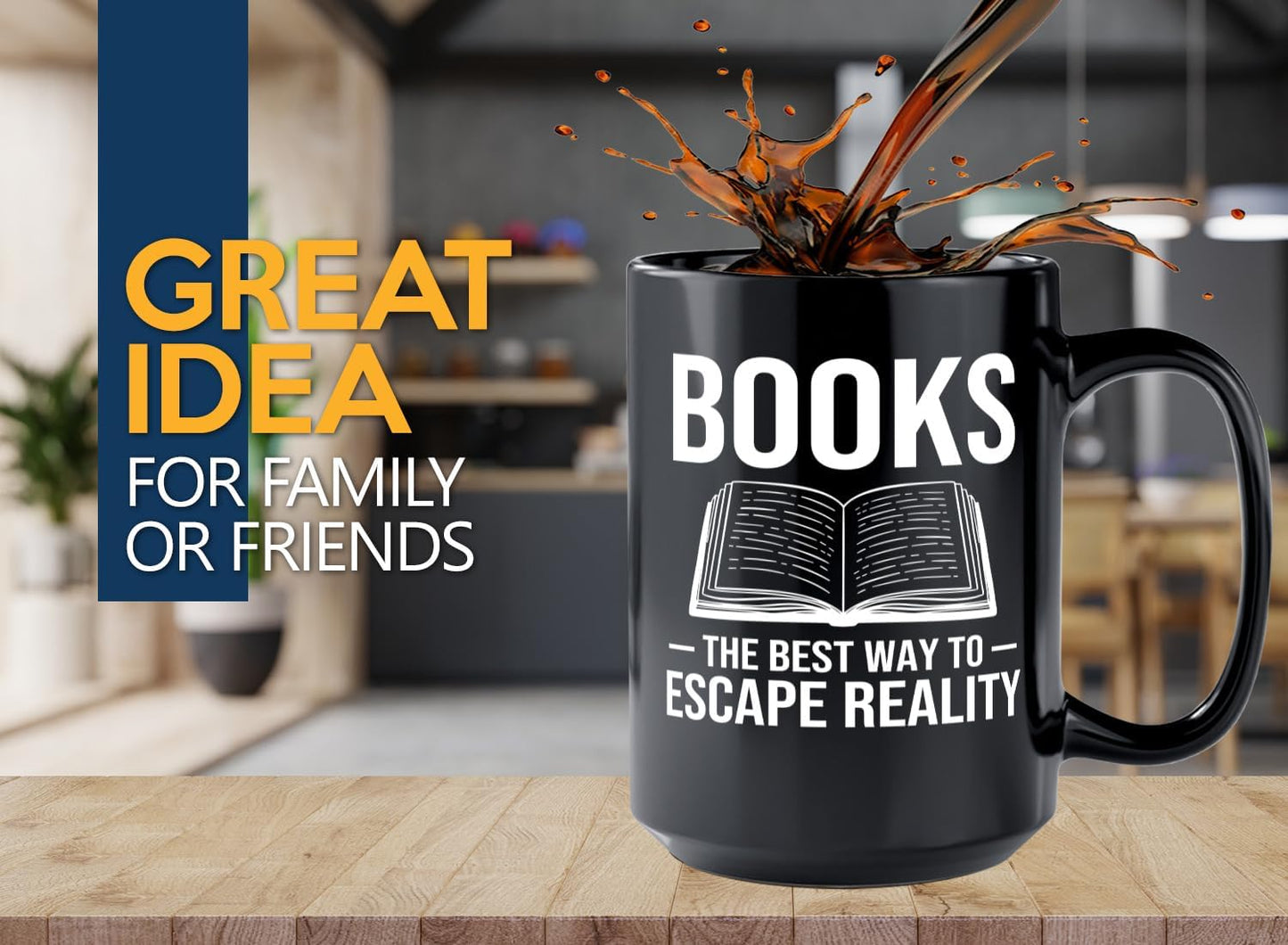 Book Lover Coffee Mug 15oz Black -Books The best - Bookworm Literature Library Book Lover Reader Booked Editor Intellectual Studious