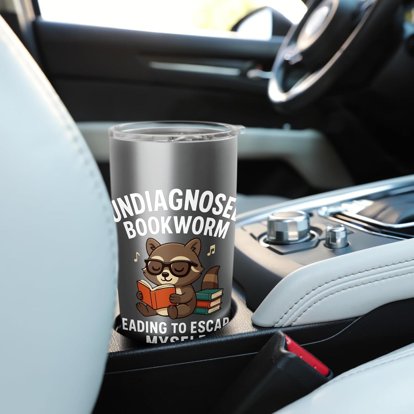 Undiagnosed Bookworm Reading To Escape Myself Stainless Steel Insulated Tumbler