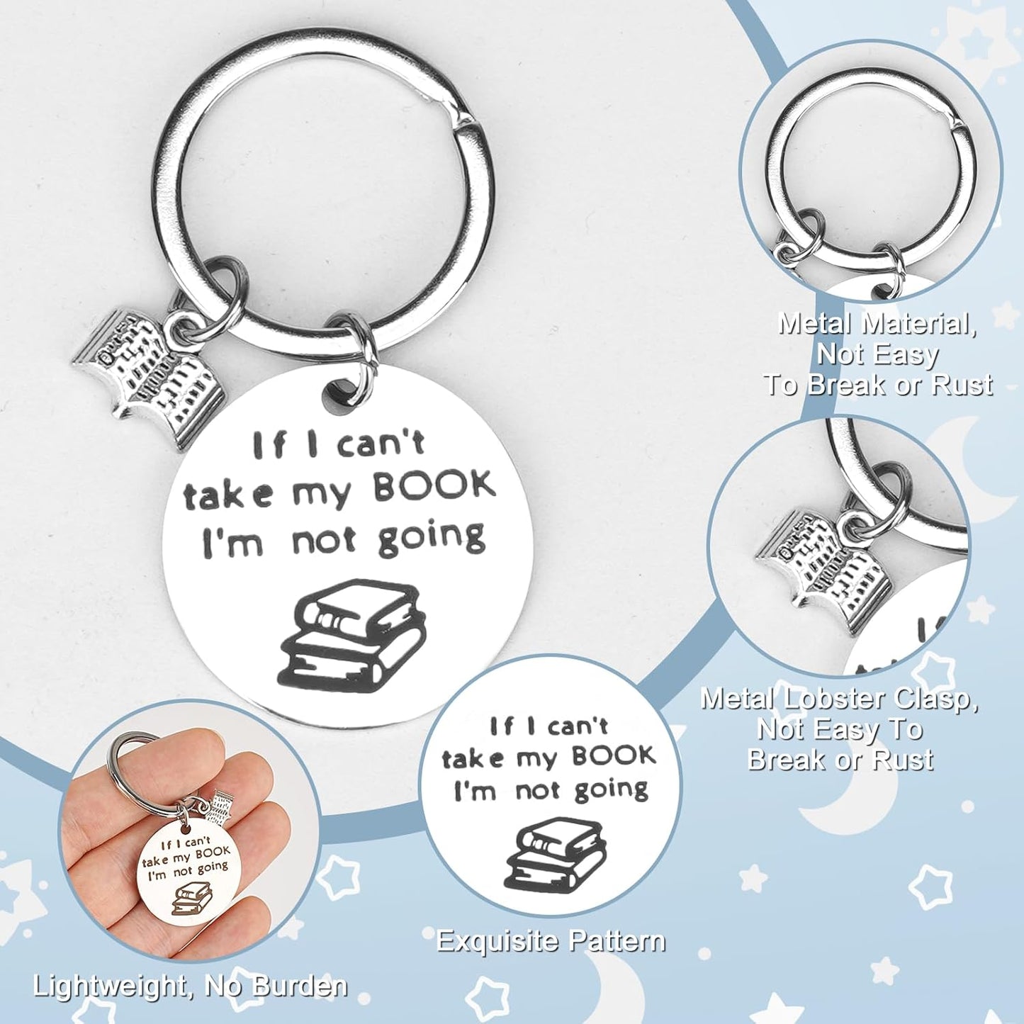 Book Lovers Gift Set, 8 PCS Readers Set With 20 oz Tumbler, Lid, Straw Brush, Canvas Tote Bag, Socks, Key Chain, Thanks Card, Gift Box - Book Accessories Reading Idea for Women Girl