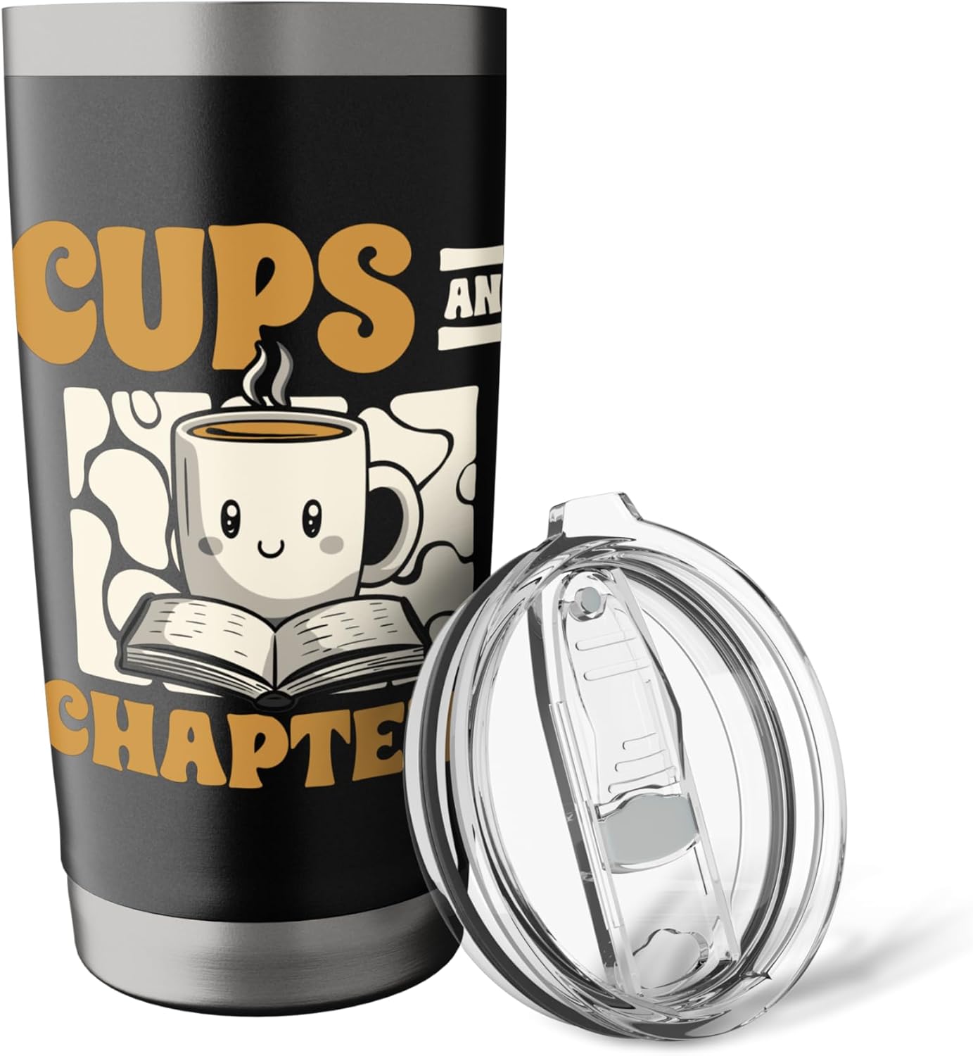 Cups & Chapters Coffee Books Coffee Lover Mug & Book Stainless Steel Insulated Tumbler