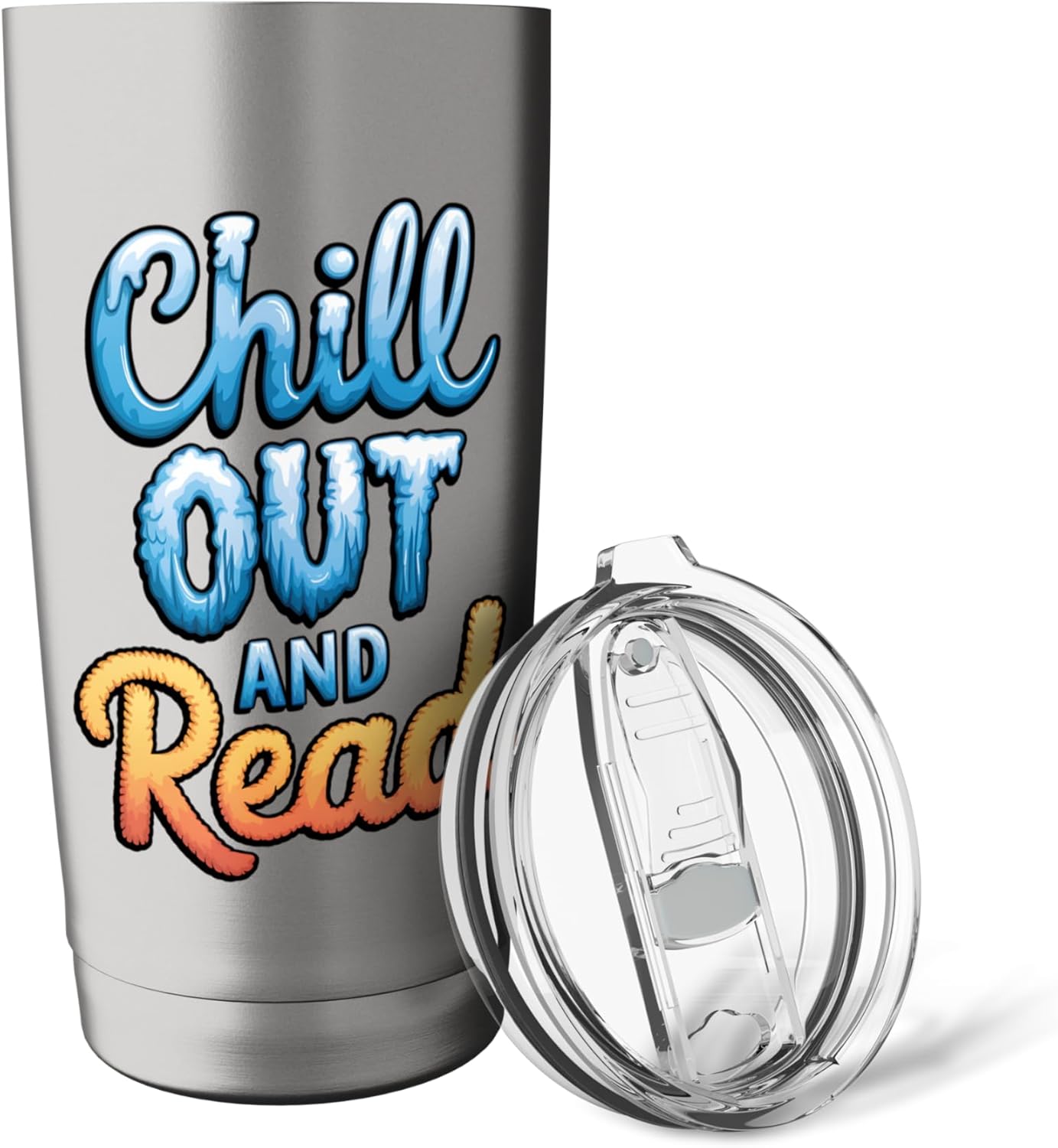 Chill Out and Read: Perfect for Book Lovers Stainless Steel Insulated Tumbler