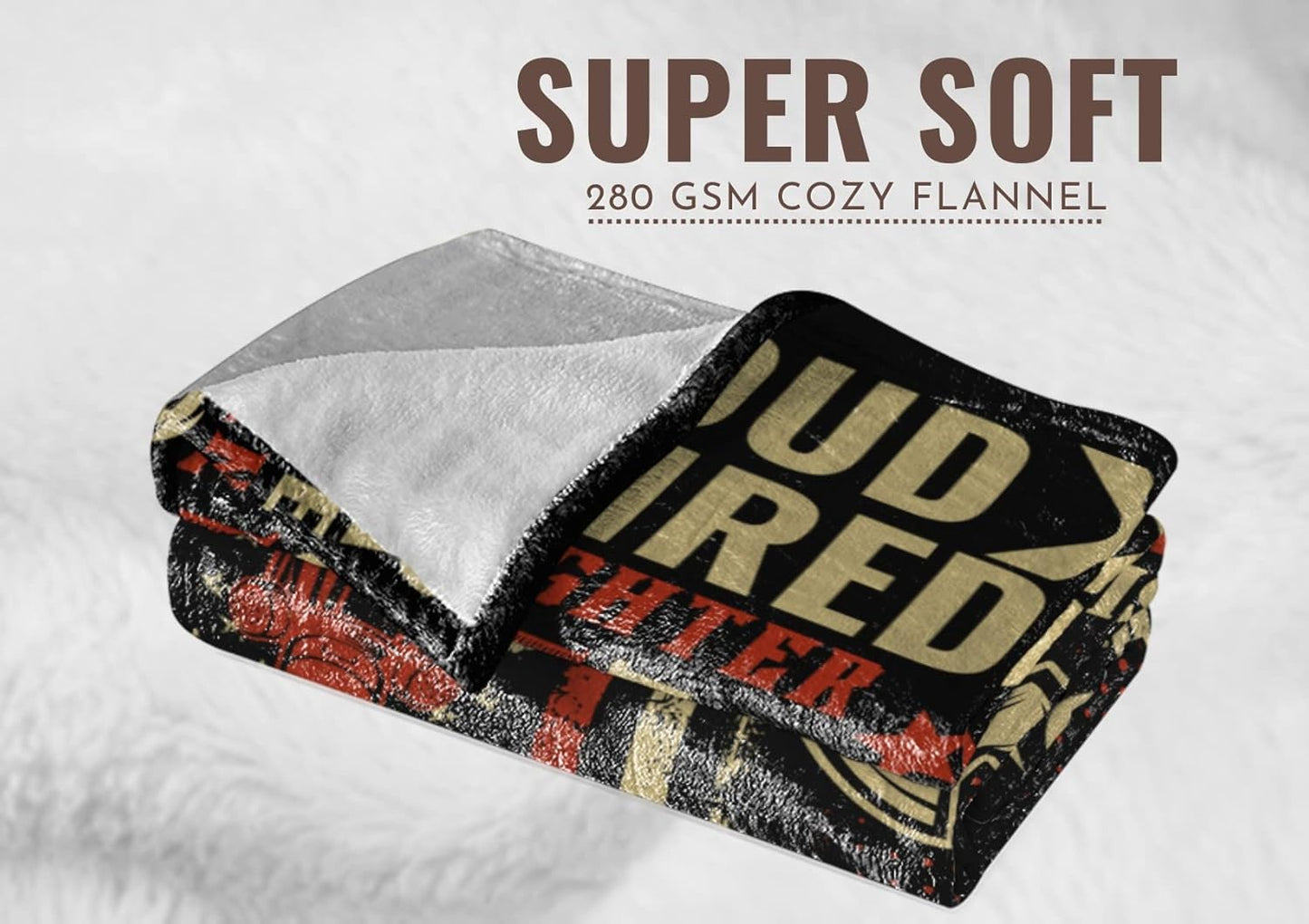 Retired Firefighter Gifts for Men, Retirement Throw Blanket for Fireman 65" x 50" - Being A Retired Firefighter is an Honor