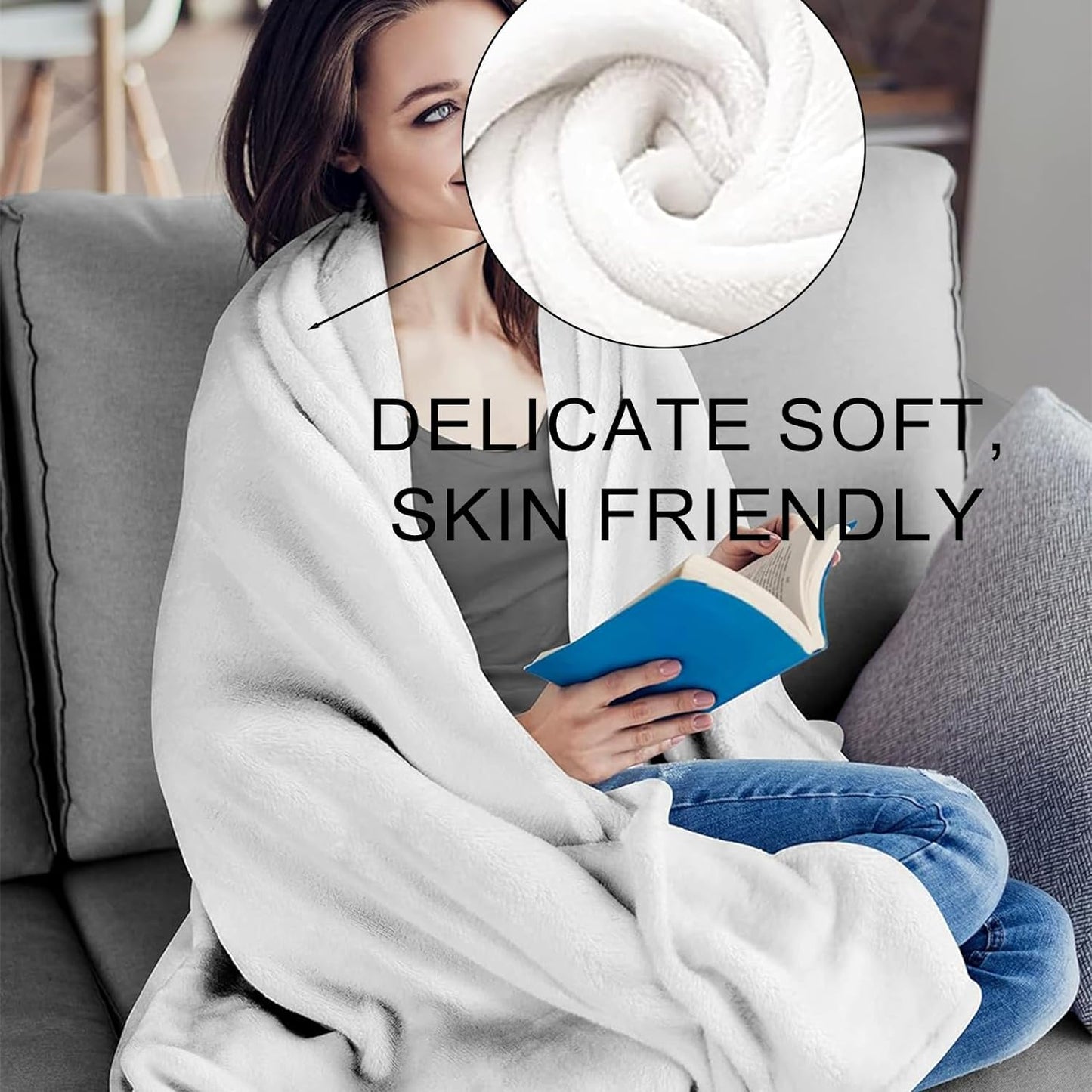 Bird Tree Blanket Gifts for Women Girls Soft Warm Lightweight Cozy Colorful Artistic Throw Blankets for Bed Living Room Sofa Travel Home Decor 50"x60"