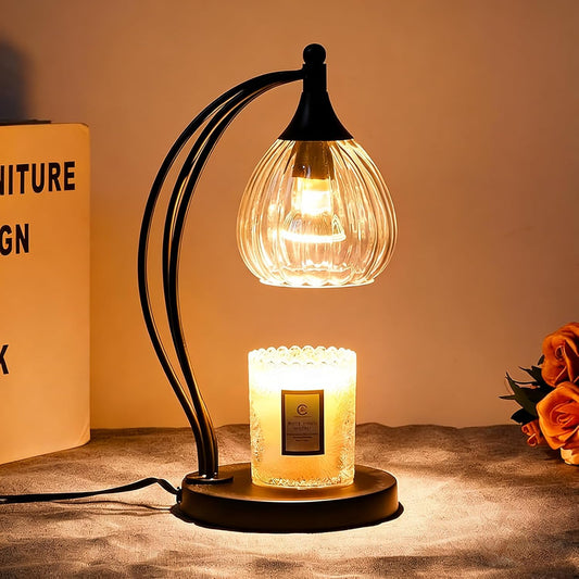 Candle Warmer Lamp with Timer Dimmer - Candle Lamp for Jar Candles - Birthday Gifts for Women Mom Home Decor House Warming Gifts, Lamp with 2 Bulbs
