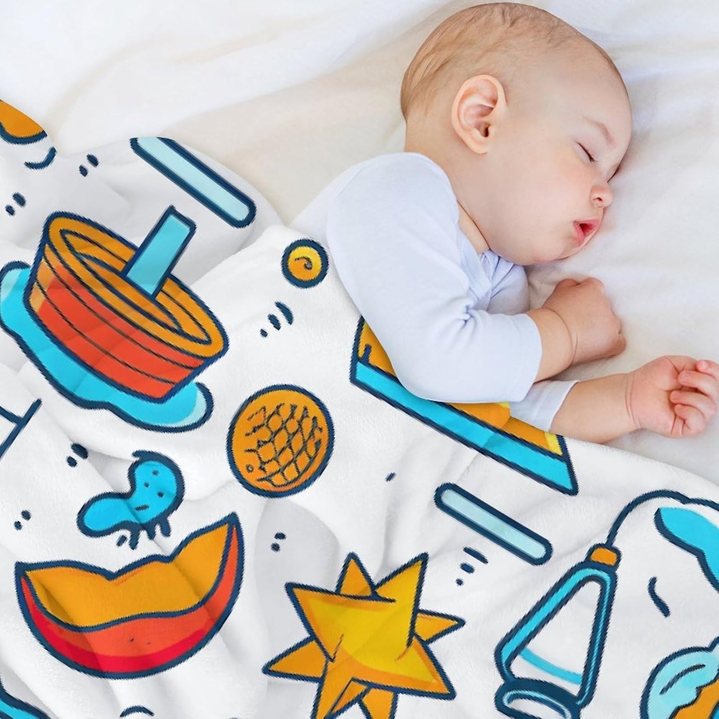 Beach Themed Graphics Throw Blanket for Couch Super Soft Warm Lightweight Throw Blankets Cozy Flannel Bed Blanket Cute Decorative Blankets for All Seasons Home Decor Gift 30"*40"（76 * 100cm）