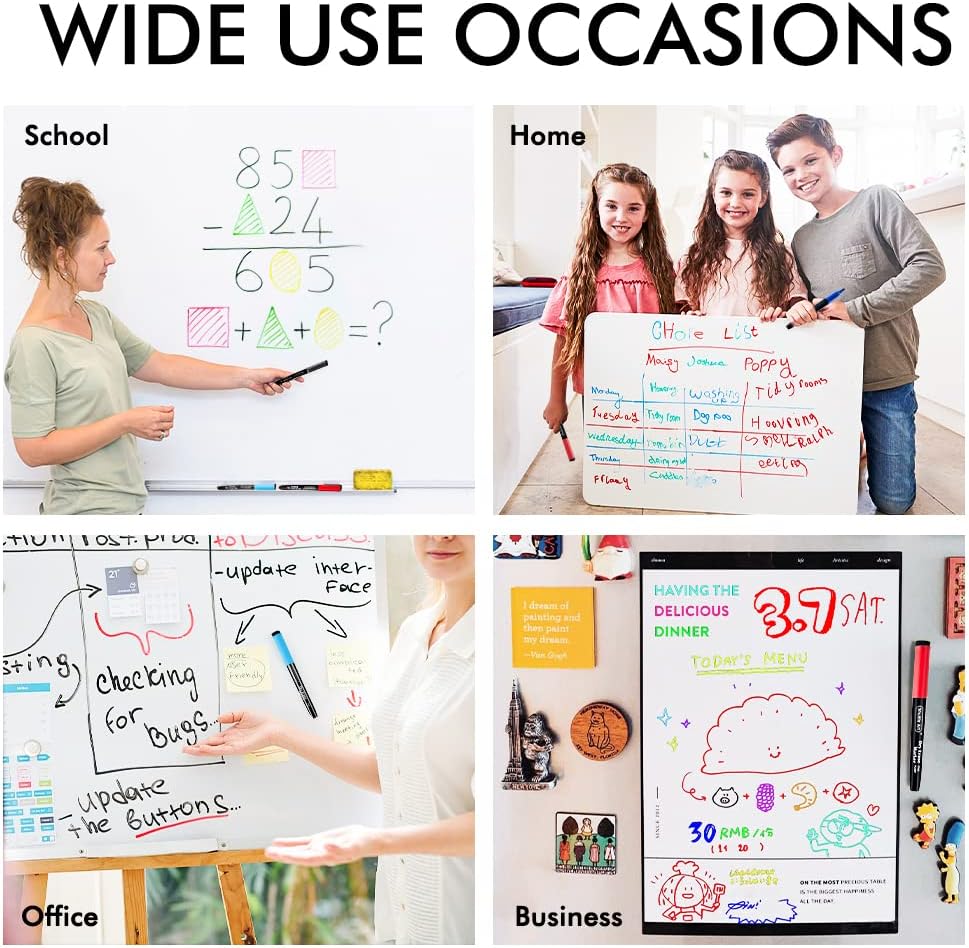 Shuttle Art Dry Erase Markers, 15 Colors Magnetic Whiteboard Markers, Fine Point, Perfect For Writing on Whiteboards, Dry-Erase Boards,Mirrors for School Office Home