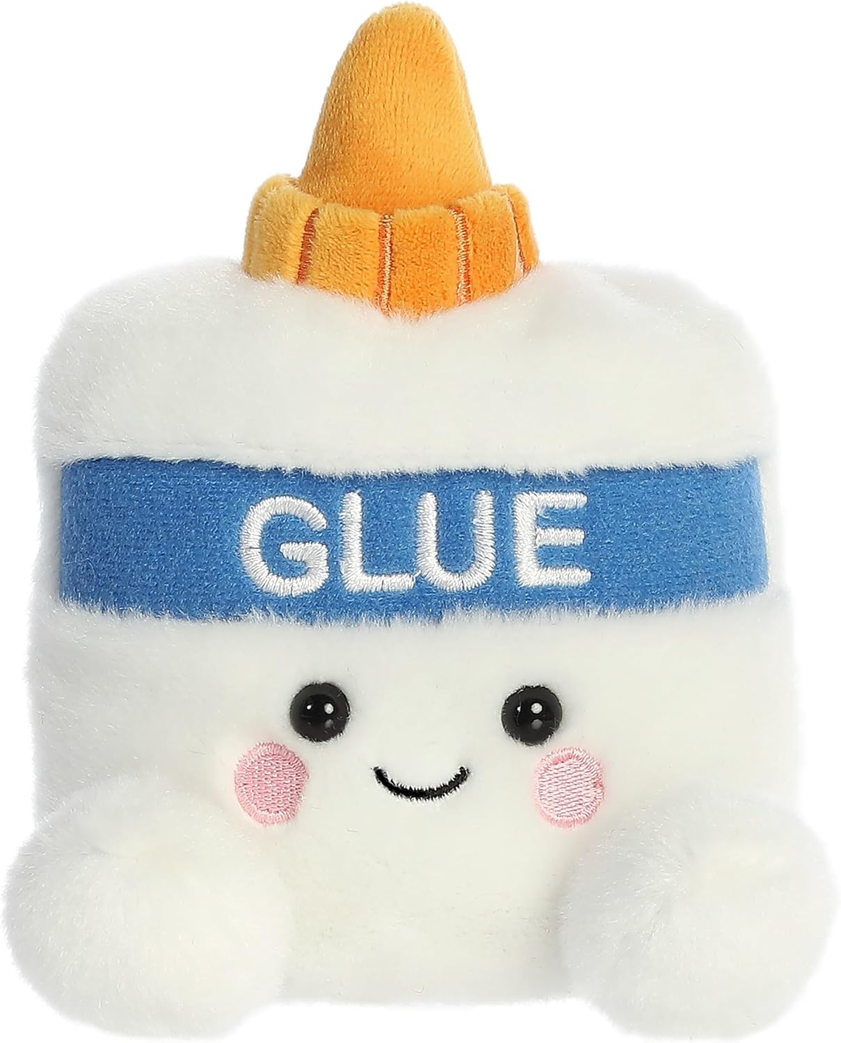 Aurora® Adorable Palm Pals™ Gooey Glue™ Stuffed Animal - Fun Collectible Plush for Kids and Adult Collectors - Perfect for Decorating Rooms and Birthday Gifts - White 5 Inches