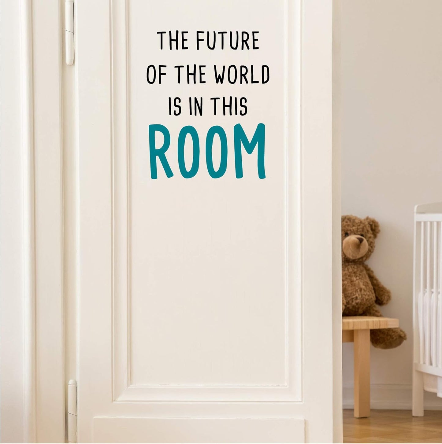 The Fulture of The World is in This Room-Inspirational Quotes Wall Decals-Vinyl Stickers for Bedroom Living Room School Office Home Decor