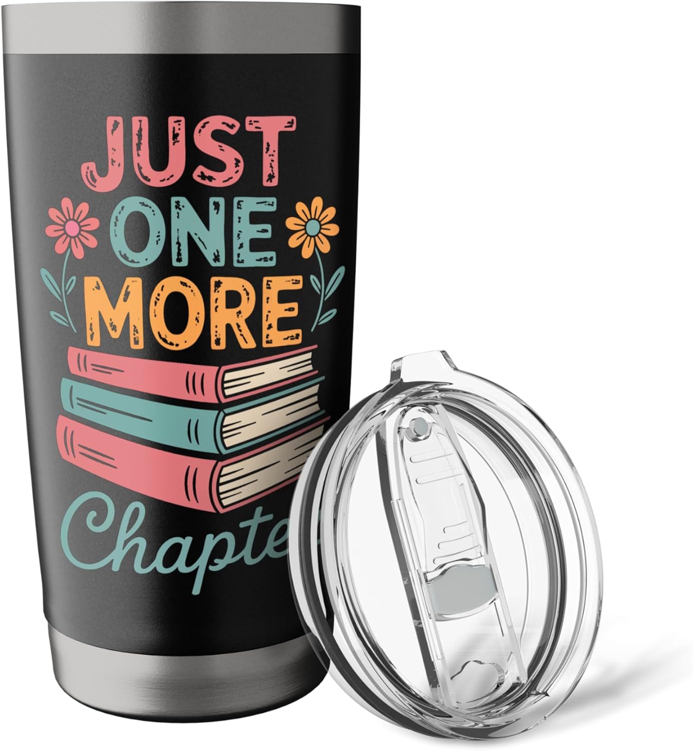 Reading Just One More Chapter Book Stainless Steel Insulated Tumbler