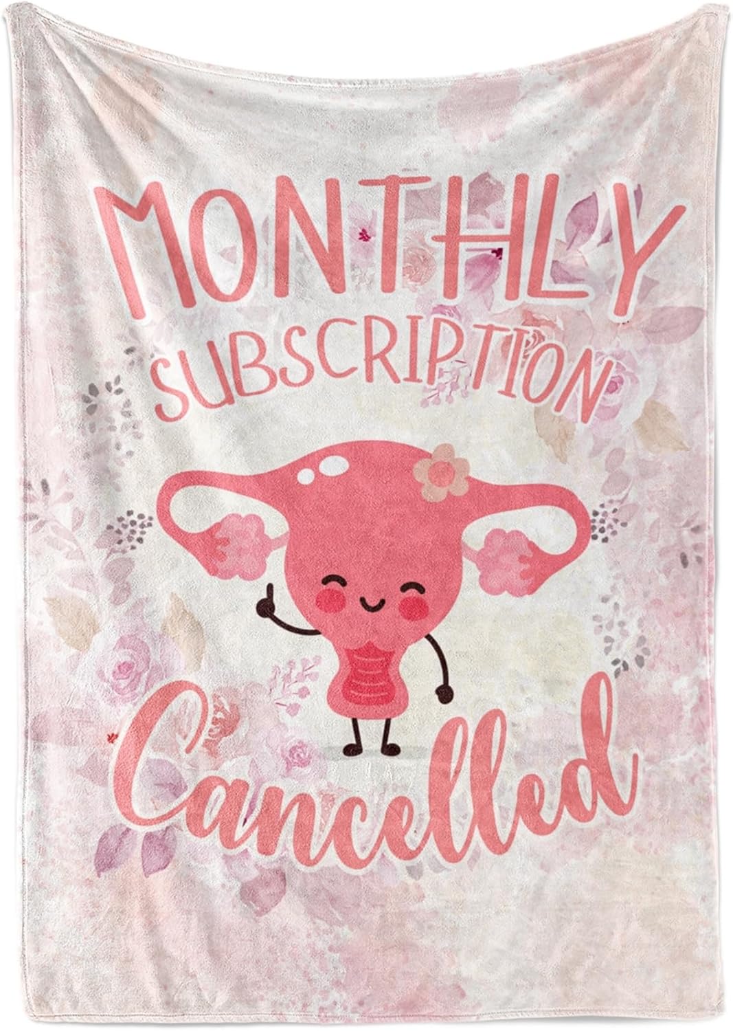 InnoBeta Hysterectomy Gifts for Women Blanket, Get Well Recovery Gifts Flannel Throw Blanket for Women, Monthly Subscription Cancelled 50"*65"
