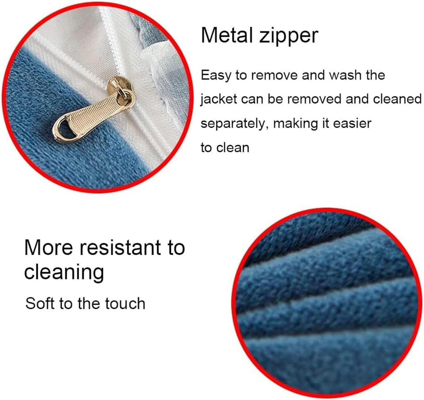 Bedside Cushion Pillow Positioning Support Reading Backrest Cushion,Bedside Headboard Reading Pillow Double Bedside Cushion Daybed Backrest headboard Cushion Wall Pillow-1, 180X50cm, Blue