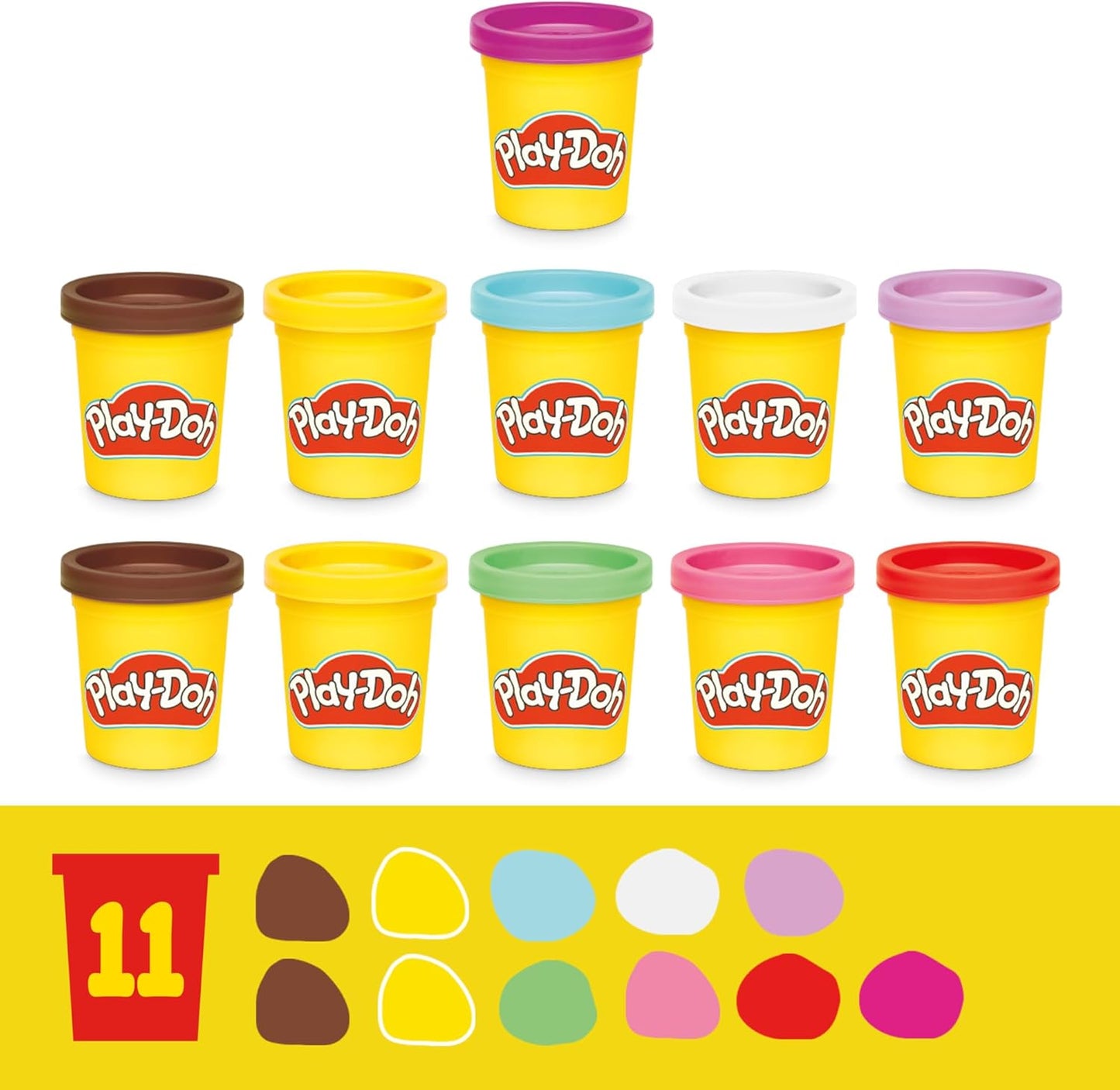 Play-Doh Super Slice Cake Playset, Toy Oven with Play Kitchen Accessories & 11 Modeling Compound Cans, Kids Arts & Crafts, Ages 3+