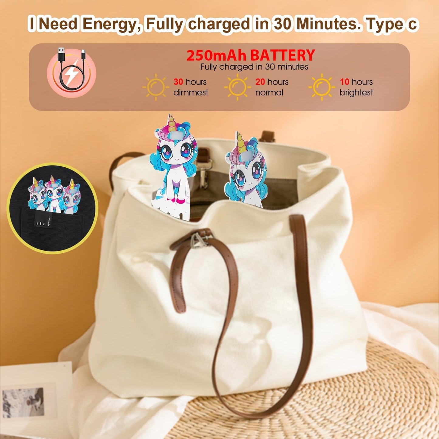 Rechargeable Book Light, Lightweight Reading Light, Eye-Caring LED Bookmark Light with 3 Adjustable Modes, Portable Clip-On for Kids Bedtime Stories-1Pack
