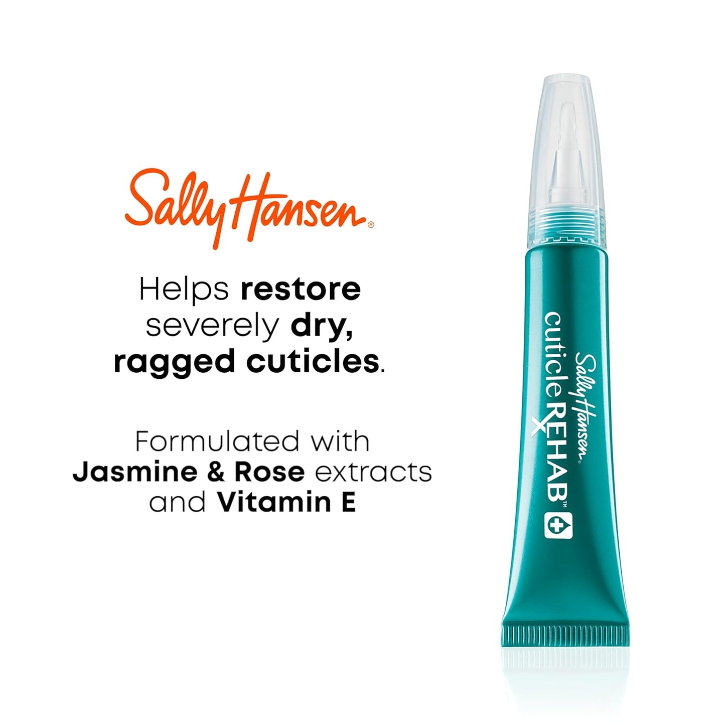 Sally Hansen Nail Treatment Cuticle Rehab™ | Moisturizing Treatment with Jasmine, Rose & Vitamin E | Hydrates Nails & Cuticles, Reduces Breakage