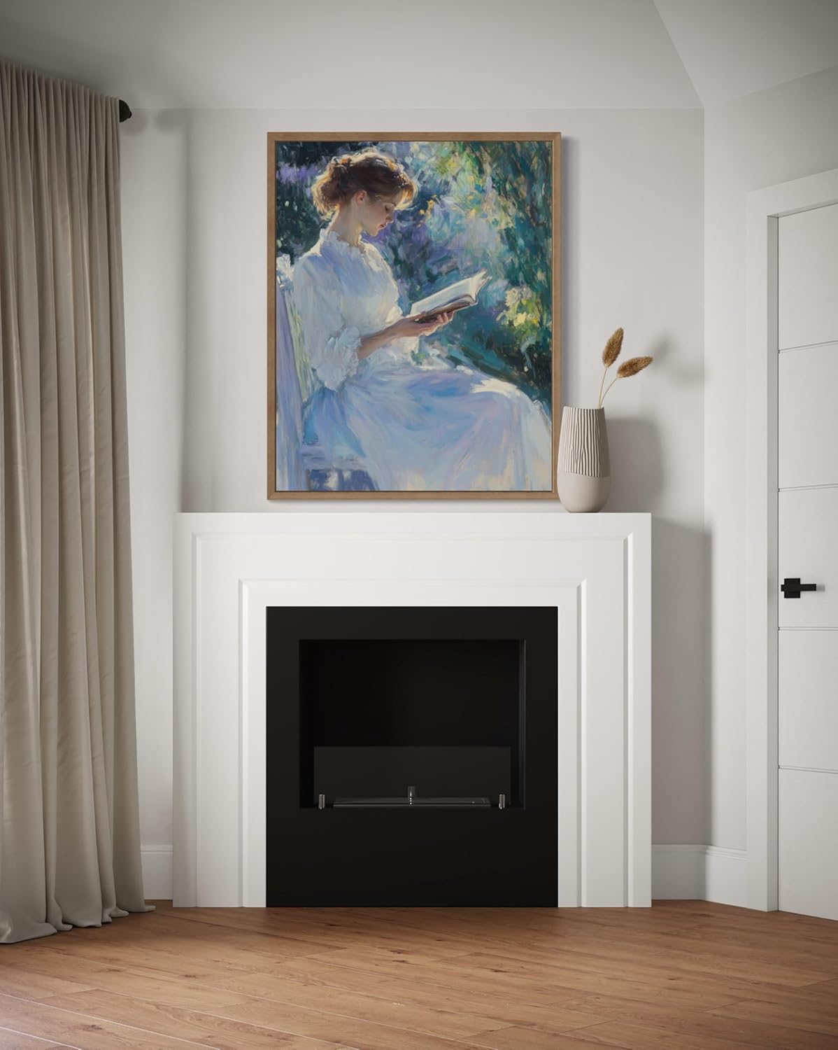 Woman Reading Impressionist Wall Art for Living Room, Female Lady Art Prints, Feminism Posters Home Decor, Oil Painting Feminist, Bathroom Wall Decor Gifts Decor 132 (Woman Reading Impressionist, 8 x 10 inches, Unframed)