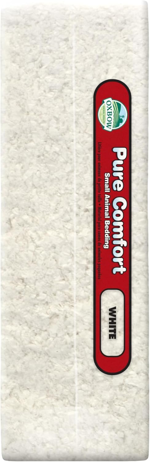 Oxbow Pure Comfort Bedding, Rabbit, Hamster, & Guinea Pig Bedding, Bunny Supplies for Litter Box, Pet Safe, Low Dust, White Paper, 72 Liter Bag